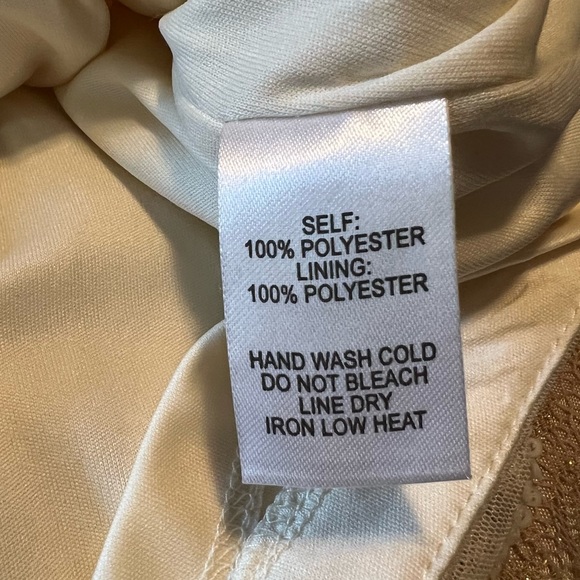 Lulus cream sequin dress. Size XL. - Picture 5 of 11